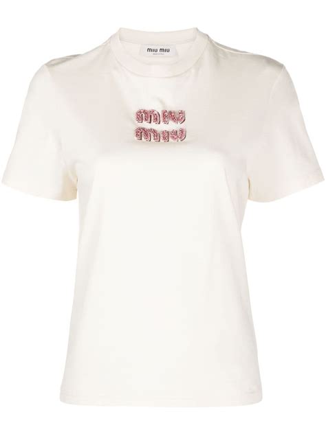 miu miu men's t shirt|farfetch miu michu.